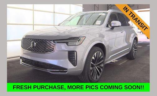 Aurora Silver 2026 Volvo XC90 Plus, B6 AWD Gas (mild hybrid), Gasoline, Bright, 7 Seats