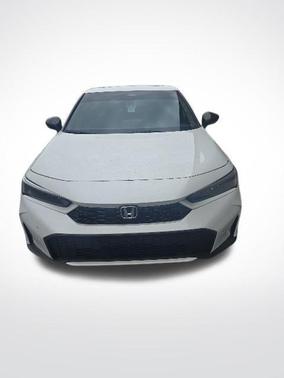 Platinum White Pearl 2025 Honda Civic Hybrid Sport