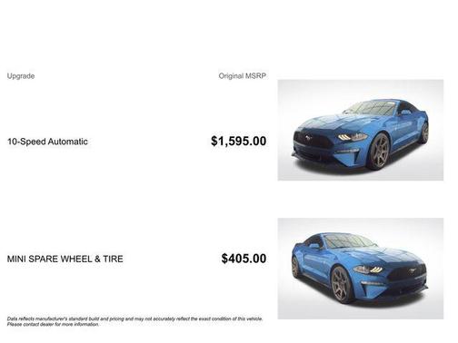 Blue Metallic 2020 Ford Mustang EcoBoost