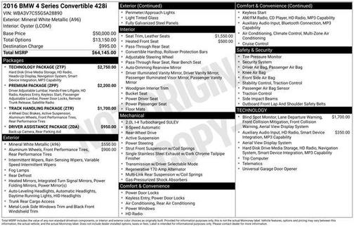 2016 BMW 428 i SULEV