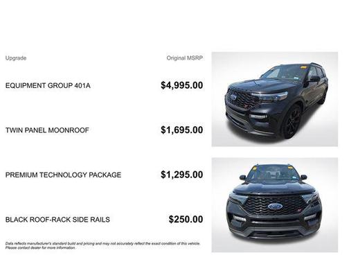 Agate Black Metallic 2021 Ford Explorer ST