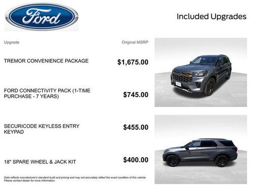 Carbonized Gray Metallic 2026 Ford Explorer Tremor