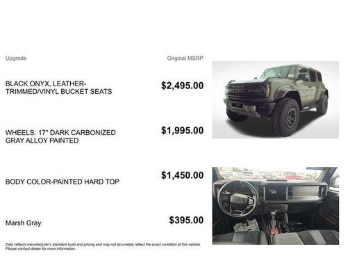 Gray 2025 Ford Bronco Raptor