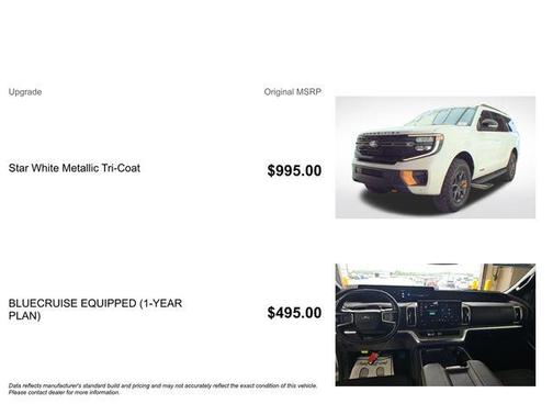 Star White Metallic Tri-Coat 2025 Ford Expedition Tremor