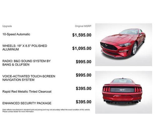 Rapid Red Metallic Tinted Clearcoat 2020 Ford Mustang GT Premium