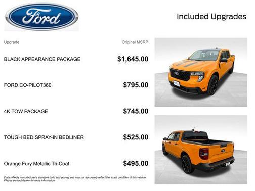 Orange Fury Metallic Tri-Coat 2026 Ford Maverick XLT