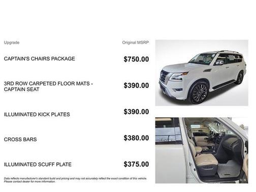 Aspen White Tricoat 2023 Nissan Armada Platinum 4WD