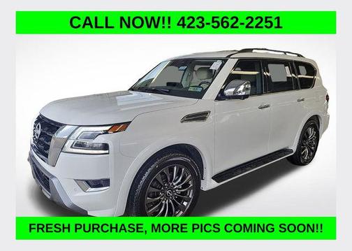 Aspen White Tricoat 2023 Nissan Armada Platinum 4WD