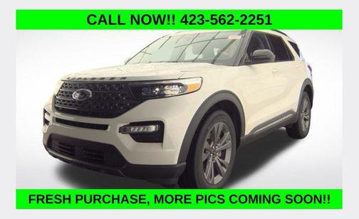 Star White Metallic Tri-Coat 2024 Ford Explorer XLT