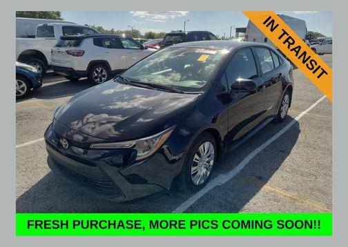 Midnight Black Metallic 2025 Toyota Corolla LE