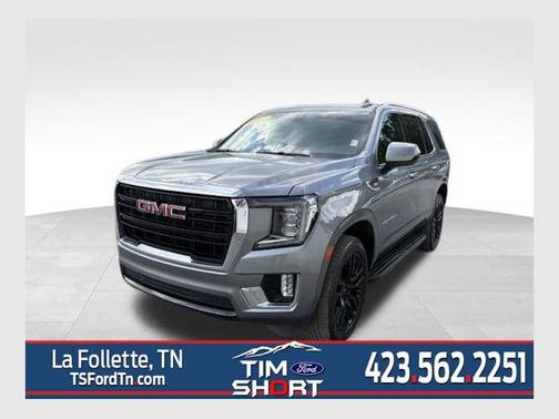 Satin Steel Metallic 2022 GMC Yukon SLE