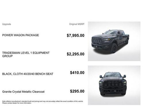 Granite Crystal Metallic Clearcoat 2025 RAM 2500 Tradesman Crew Cab 4x4 6'4' Box