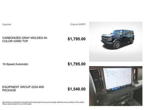 Shadow Black 2025 Ford Bronco Big Bend