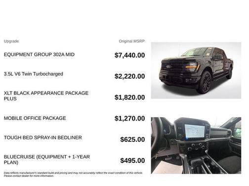 Black Metallic 2025 Ford F-150 XLT