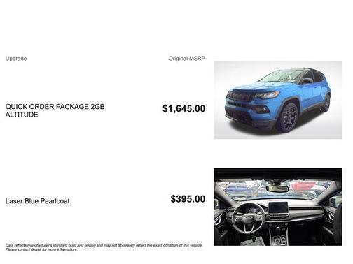 Laser Blue Pearlcoat 2022 Jeep Compass Latitude