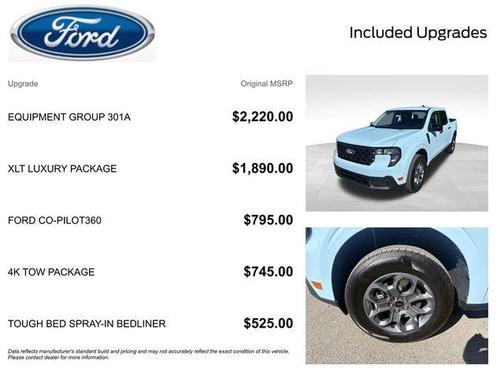 Light Blue 2026 Ford Maverick XLT
