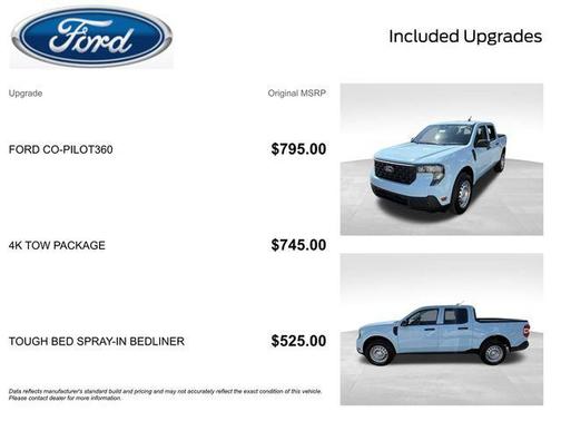 Blue 2026 Ford Maverick XL