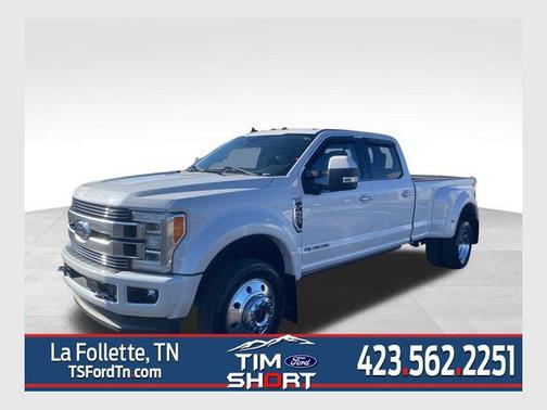 White Platinum Metallic Tri-Coat 2019 Ford F-450 Limited