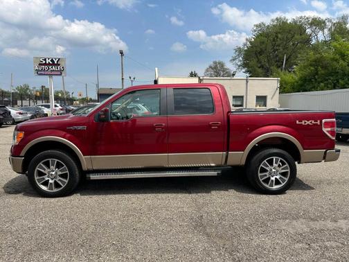 Red 2014 Ford F-150 Lariat
