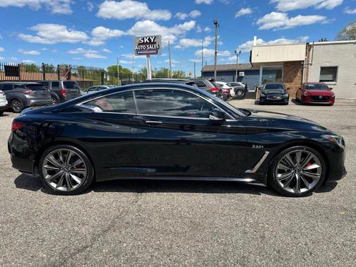 Black Obsidian 2018 INFINITI Q60 3.0t Red Sport 400