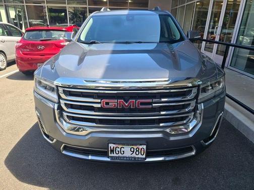 Satin Steel Metallic 2021 GMC Acadia SLT