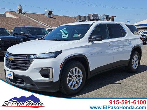 Summit White 2023 Chevrolet Traverse LS