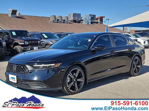 Crystal Black Pearl 2025 Honda Accord Hybrid Sport