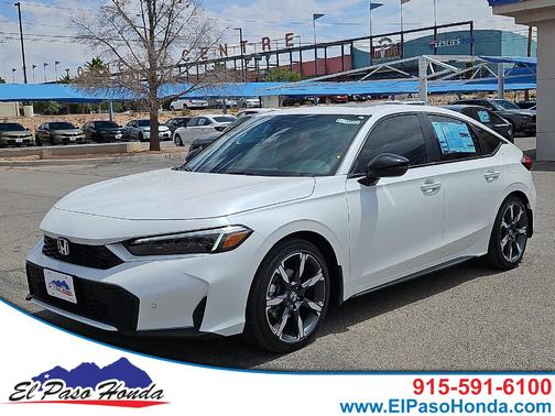 Platinum White Pearl 2026 Honda Civic Hybrid Sport Touring