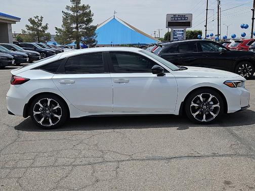Platinum White Pearl 2026 Honda Civic Hybrid Sport Touring