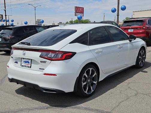 Platinum White Pearl 2026 Honda Civic Hybrid Sport Touring