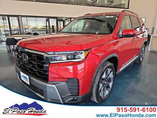 Radiant Red Metallic 2026 Honda Pilot Elite