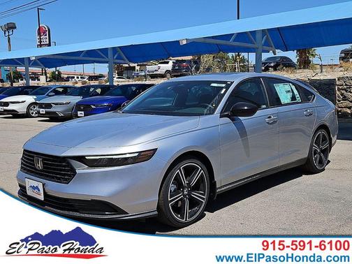 Solar Silver Metallic 2026 Honda Accord Hybrid Sport