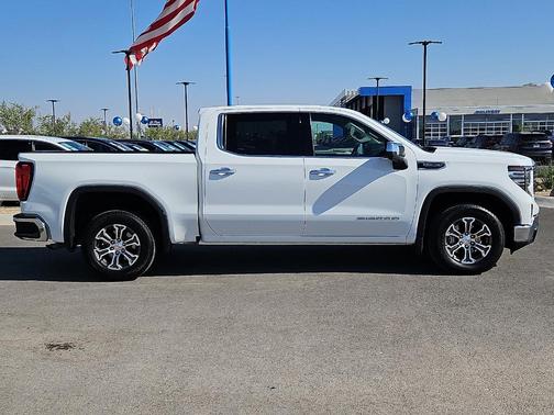 Summit White 2025 GMC Sierra 1500 SLT