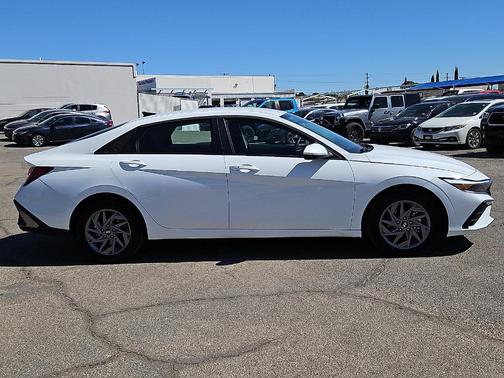 White 2025 Hyundai ELANTRA HEV Blue