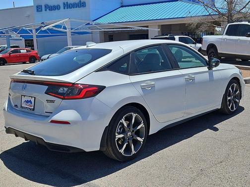 Platinum White Pearl 2026 Honda Civic Hybrid Sport Touring