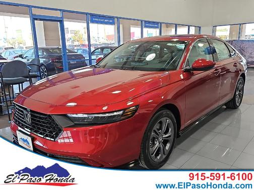 Radiant Red Metallic 2026 Honda Accord Hybrid EX-L