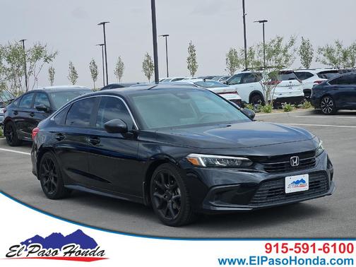 Crystal Black Pearl 2024 Honda Civic LX