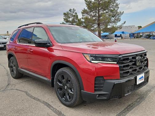 Radiant Red Metallic 2026 Honda Pilot Black Edition