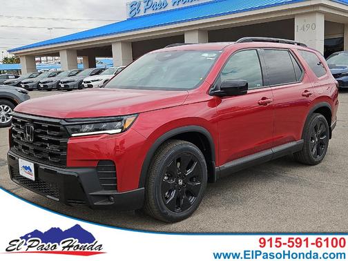 Radiant Red Metallic 2026 Honda Pilot Black Edition