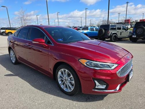 RUBY RED TINTED CLEARCOAT 2019 Ford Fusion Energi TITANIUM