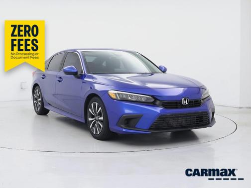 Blue 2022 Honda Civic EX