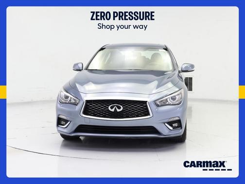 Blue 2018 INFINITI Q50 Luxe