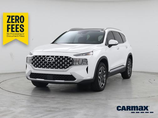 White 2021 Hyundai SANTA FE HEV SEL Premium