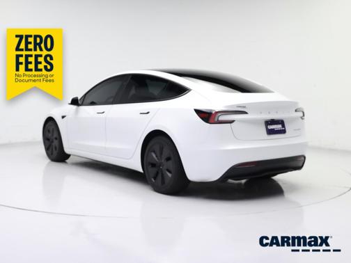 White 2025 Tesla Model 3 Long Range