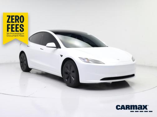 White 2025 Tesla Model 3 Long Range
