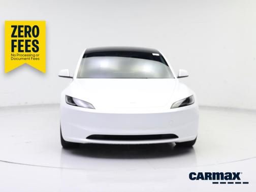 White 2025 Tesla Model 3 Long Range