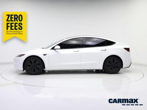 White 2025 Tesla Model 3 Long Range