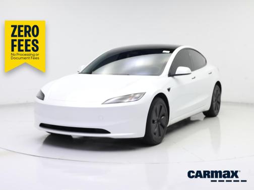 White 2025 Tesla Model 3 Long Range