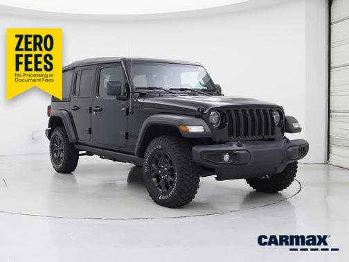 Black 2022 Jeep Wrangler Unlimited Willys