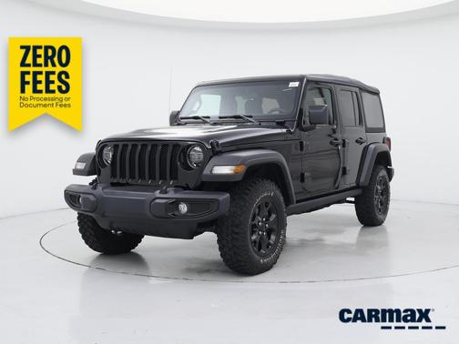 Black 2022 Jeep Wrangler Unlimited Willys